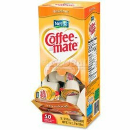 NESTLE ¬Æ Coffee-Mate Non-Dairy Liquid Creamer Singles, Hazelnut, 0.375 oz., 50/Box NES35180BX